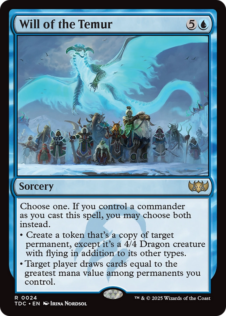 Will of the Temur [Tarkir: Dragonstorm Commander] | The CG Realm