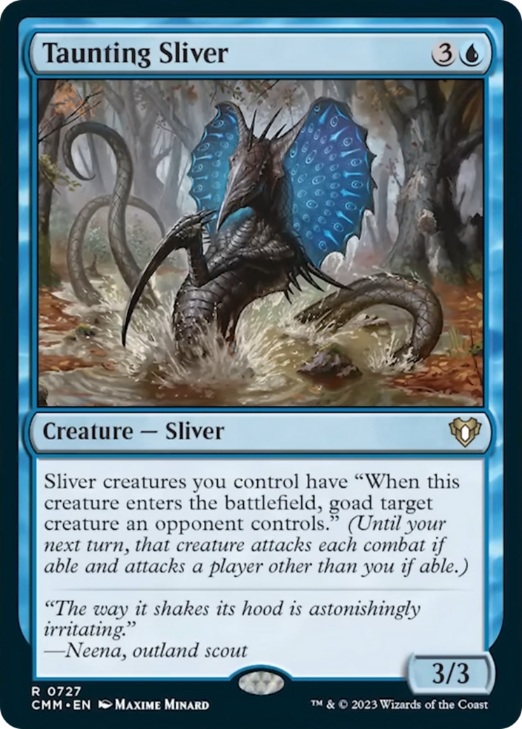 Taunting Sliver [Commander Masters] | The CG Realm