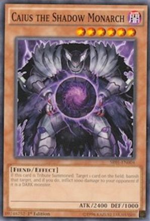 Caius the Shadow Monarch (SR01-EN004) - Structure Deck: Emperor of Darkness Unlimited