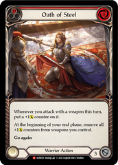 Oath of Steel (Red) [EVR056] (Everfest)  1st Edition Rainbow Foil | The CG Realm