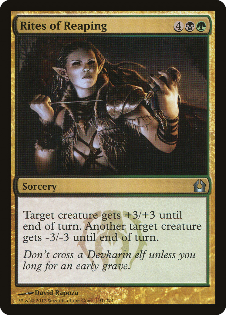 Rites of Reaping (RTR-191) - Return to Ravnica