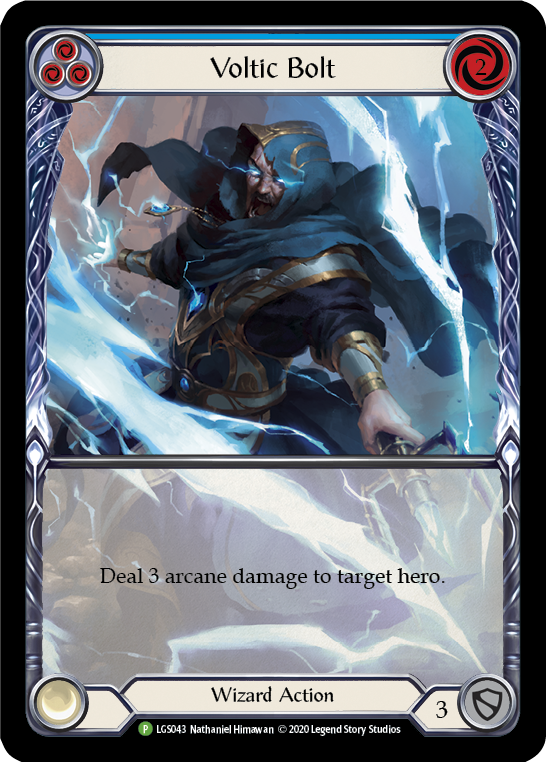 Voltic Bolt (Blue) [LGS043] (Promo)  Rainbow Foil | The CG Realm