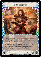 Valda Brightaxe [EVR019] (Everfest)  1st Edition Rainbow Foil | The CG Realm
