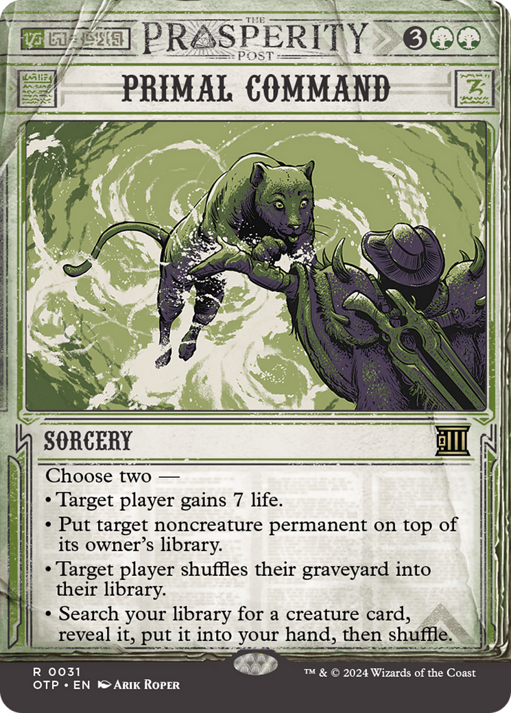 Primal Command [Outlaws of Thunder Junction: Breaking News] | The CG Realm
