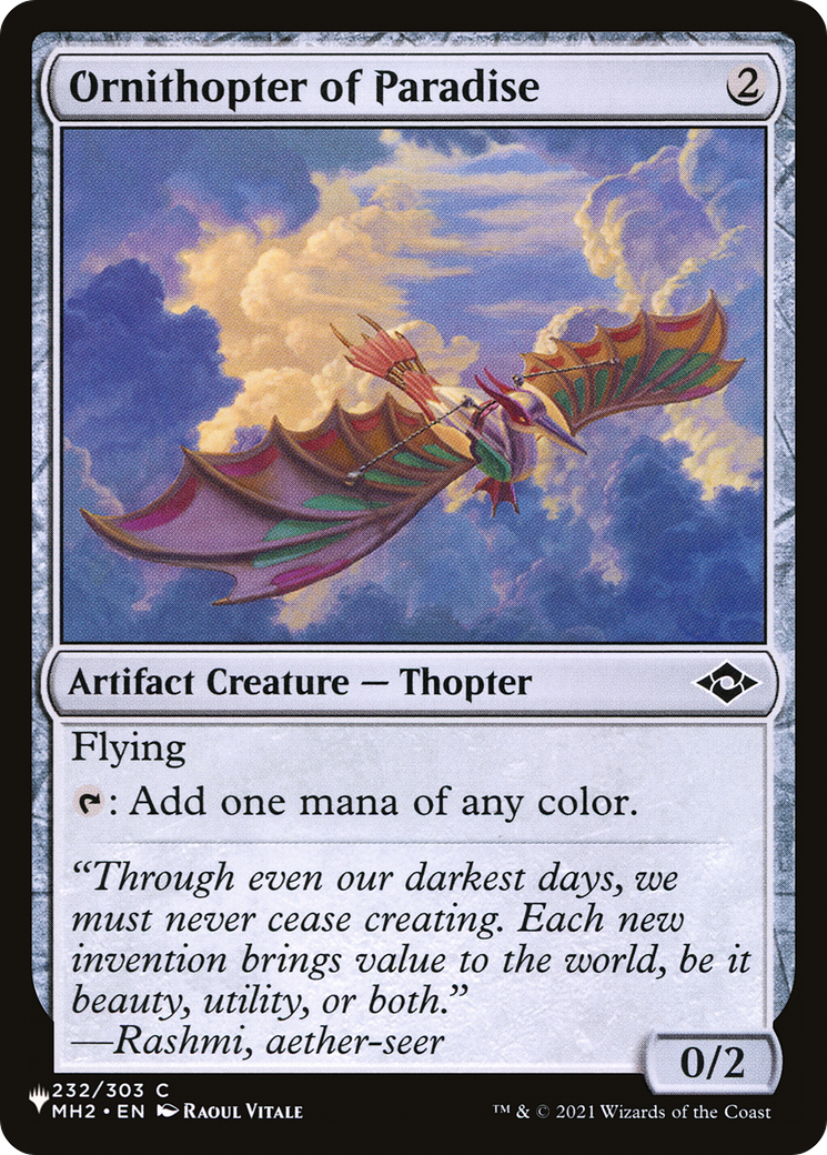 Ornithopter of Paradise [The List] | The CG Realm