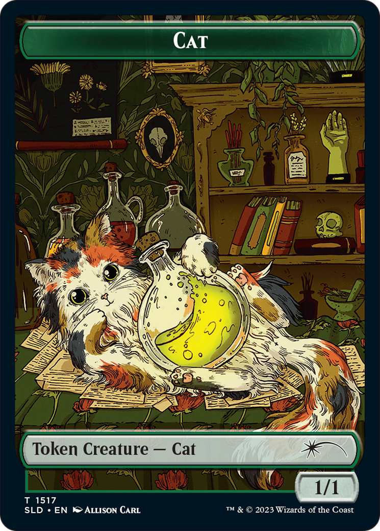 Dog // Cat Double-Sided Token (SLD-1516 // 1517) - Secret Lair Drop Series Foil