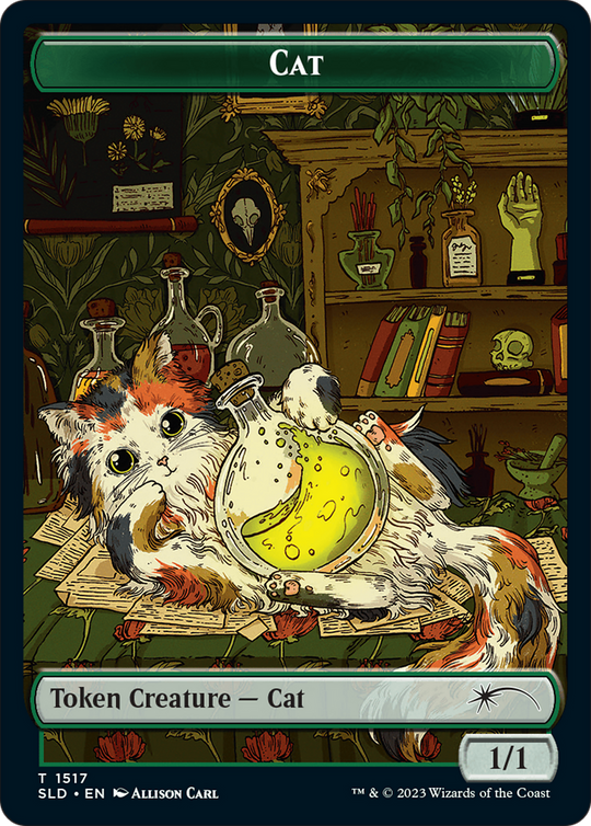 Dog // Cat Double-Sided Token (SLD-1516 // 1517) - Secret Lair Drop Series Foil