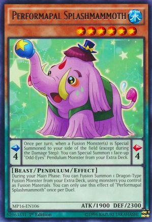 Performapal Splashmammoth (MP16-EN106) - 2016 Mega-Tins Mega Pack Unlimited