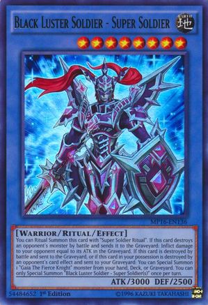 Black Luster Soldier - Super Soldier (MP16-EN136) - 2016 Mega-Tins Mega Pack Unlimited