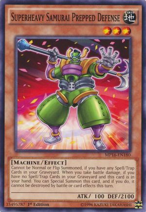 Superheavy Samurai Prepped Defense (MP16-EN180) - 2016 Mega-Tins Mega Pack Unlimited