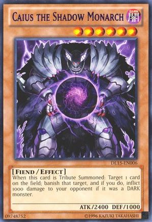 Caius the Shadow Monarch (Purple) (DL15-EN006) - Duelist League Promo Unlimited