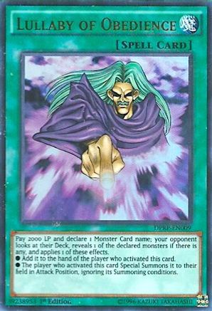 Lullaby of Obedience (DPRP-EN009) - Duelist Pack: Rivals of the Pharaoh 1st Edition