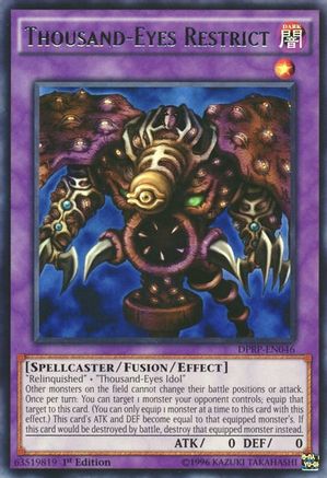 Thousand-Eyes Restrict (DPRP-EN046) - Duelist Pack: Rivals of the Pharaoh 1st Edition
