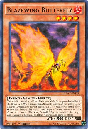 Blazewing Butterfly (LDK2-ENJ18) - Legendary Decks II Unlimited