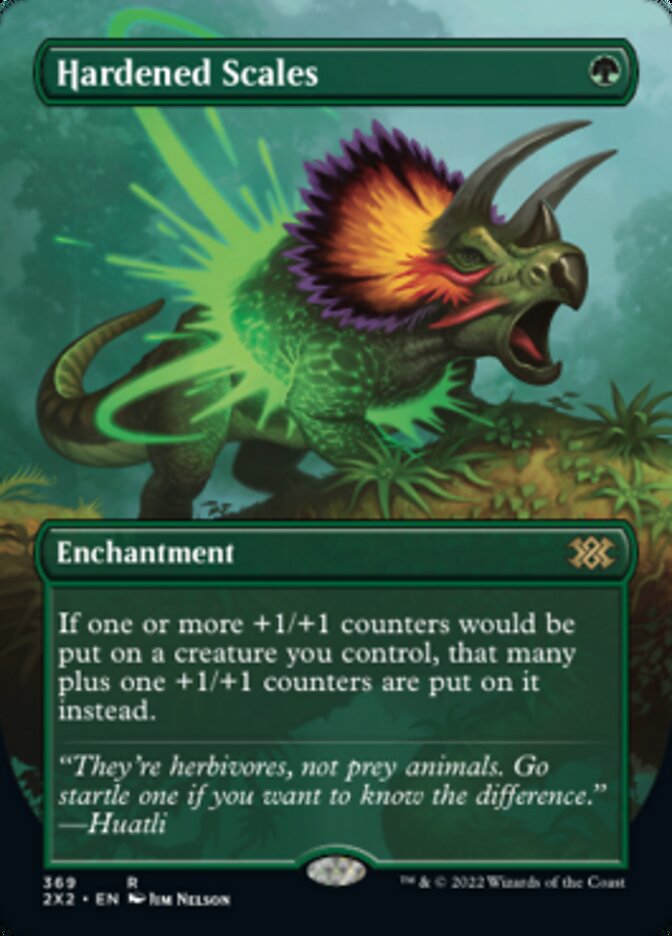 Hardened Scales (Borderless Alternate Art) [Double Masters 2022] | The CG Realm