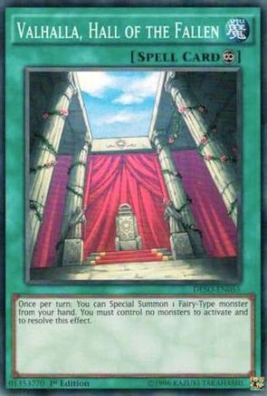 Valhalla, Hall of the Fallen (DESO-EN055) - Destiny Soldiers 1st Edition