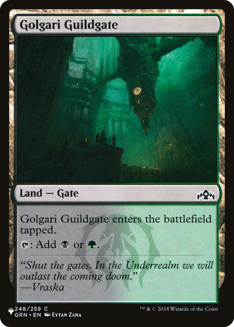 Golgari Guildgate (LIST-248/259) - The List Reprints