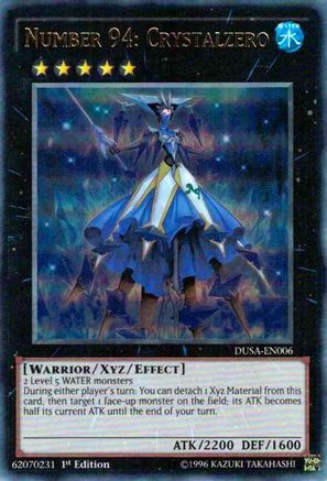 Number 94: Crystalzero (DUSA-EN006) - Duelist Saga 1st Edition