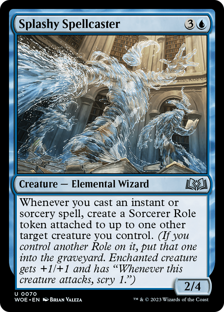 Splashy Spellcaster [Wilds of Eldraine] | The CG Realm