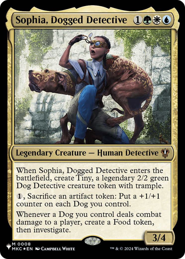 Sophia, Dogged Detective (MKC) [The List] | The CG Realm