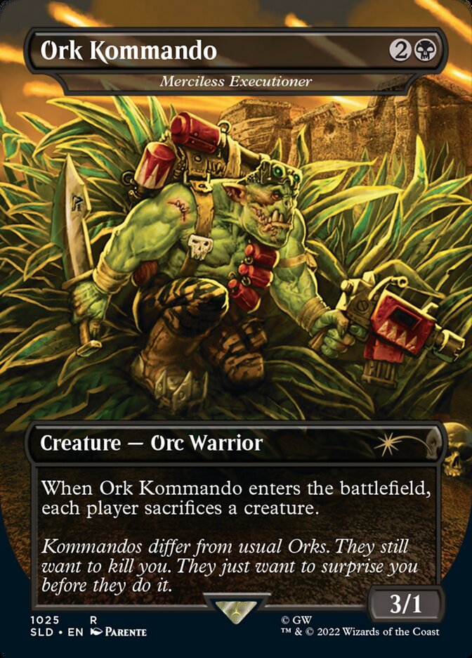 Ork Kommando - Merciless Executioner (Borderless) [Secret Lair Drop Series] | The CG Realm