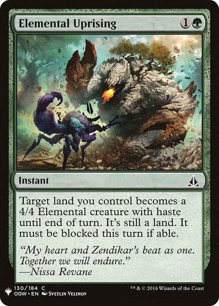 Elemental Uprising (LIST-OGW-130) - The List