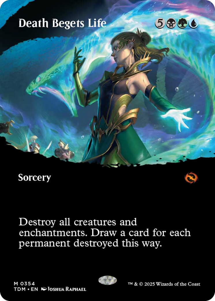 Death Begets Life (Borderless) [Tarkir: Dragonstorm] | The CG Realm