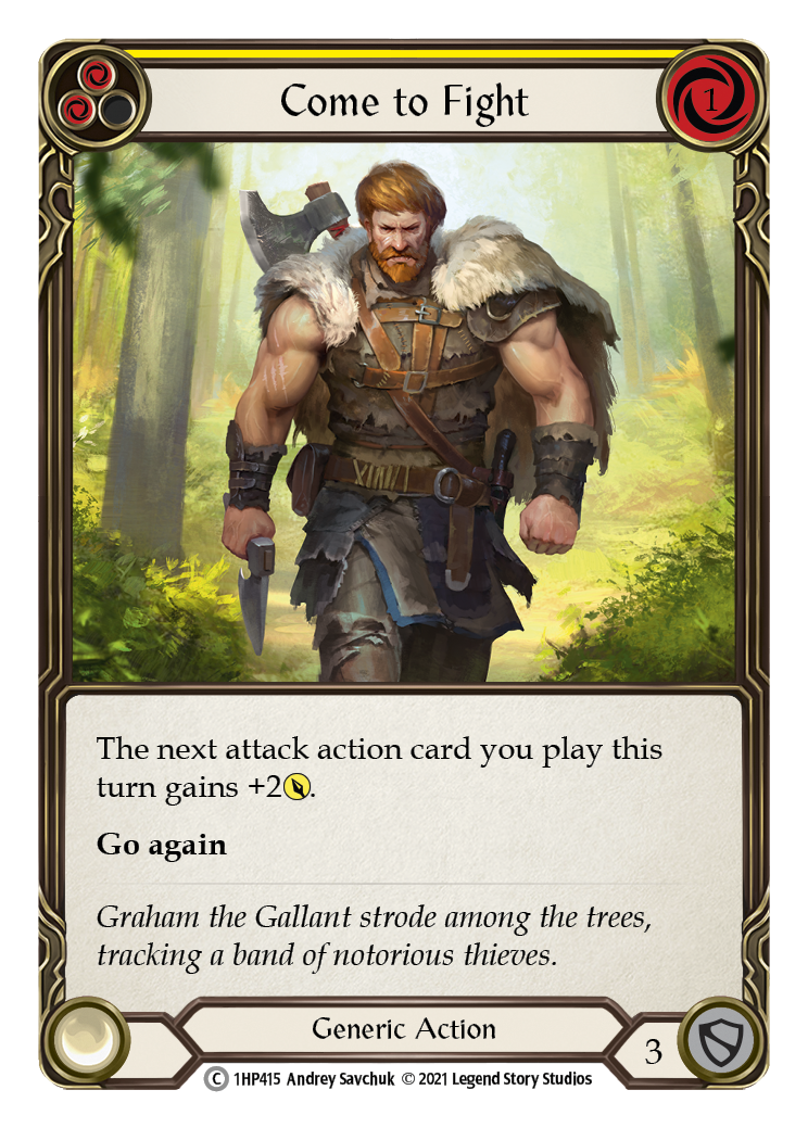 Come to Fight (Yellow) [1HP415] (History Pack 1) | The CG Realm