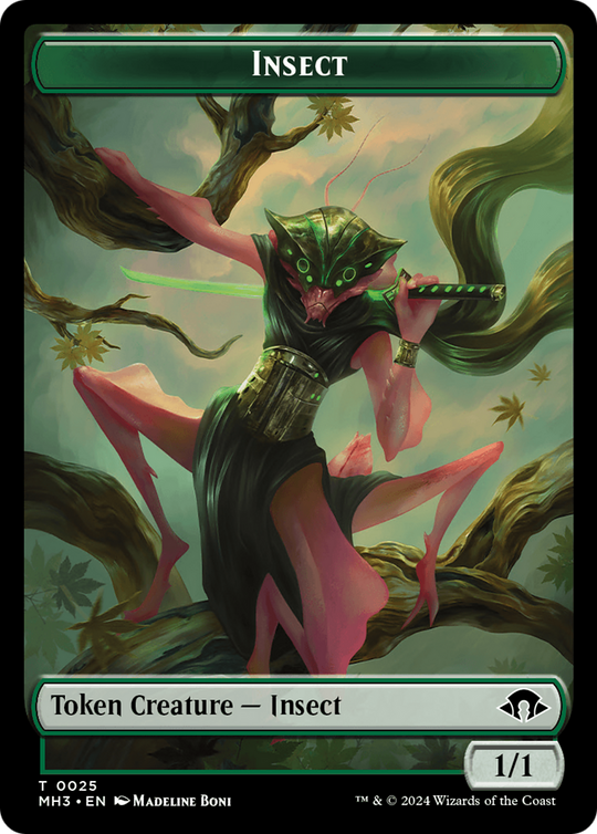 Servo // Insect (0025) Double-Sided Token (MH3-33 // 25) - Modern Horizons 3 Foil