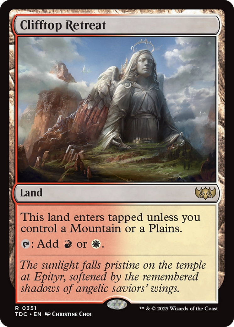 Clifftop Retreat [Tarkir: Dragonstorm Commander] | The CG Realm