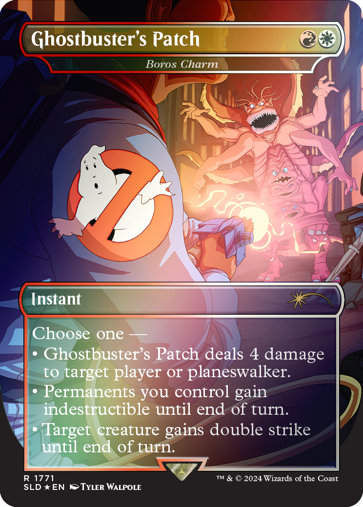 Ghostbuster's Patch - Boros Charm (Rainbow Foil) [Secret Lair Drop Series] | The CG Realm
