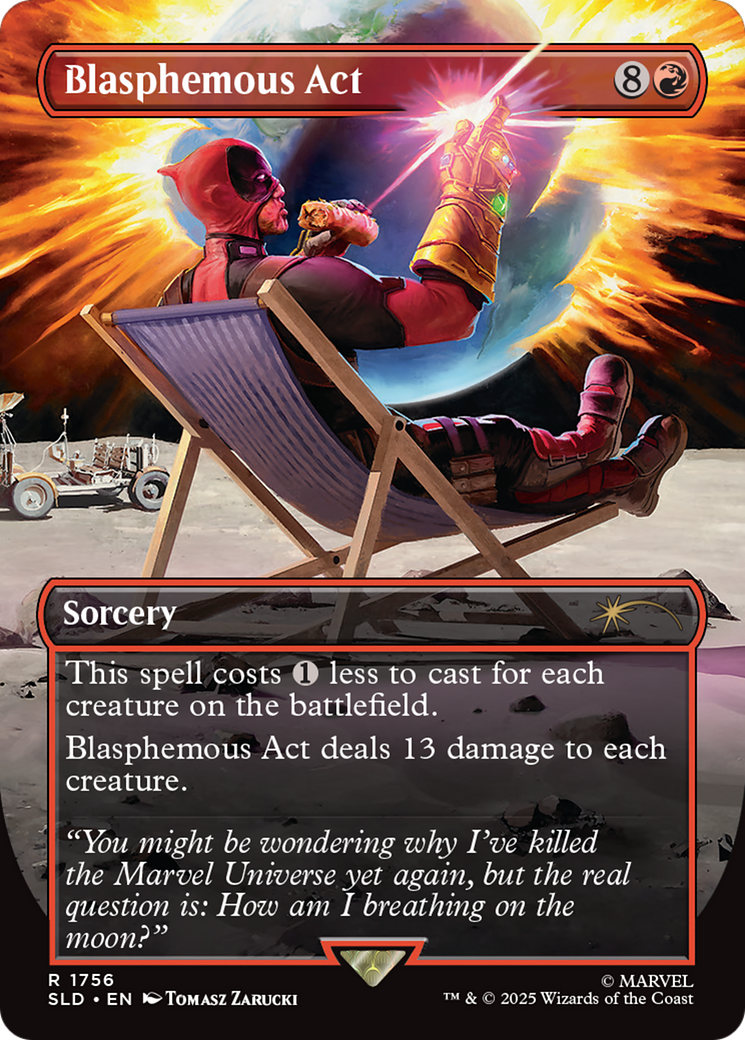 Blasphemous Act (1756) (Rainbow Foil) [Secret Lair Drop Series] | The CG Realm