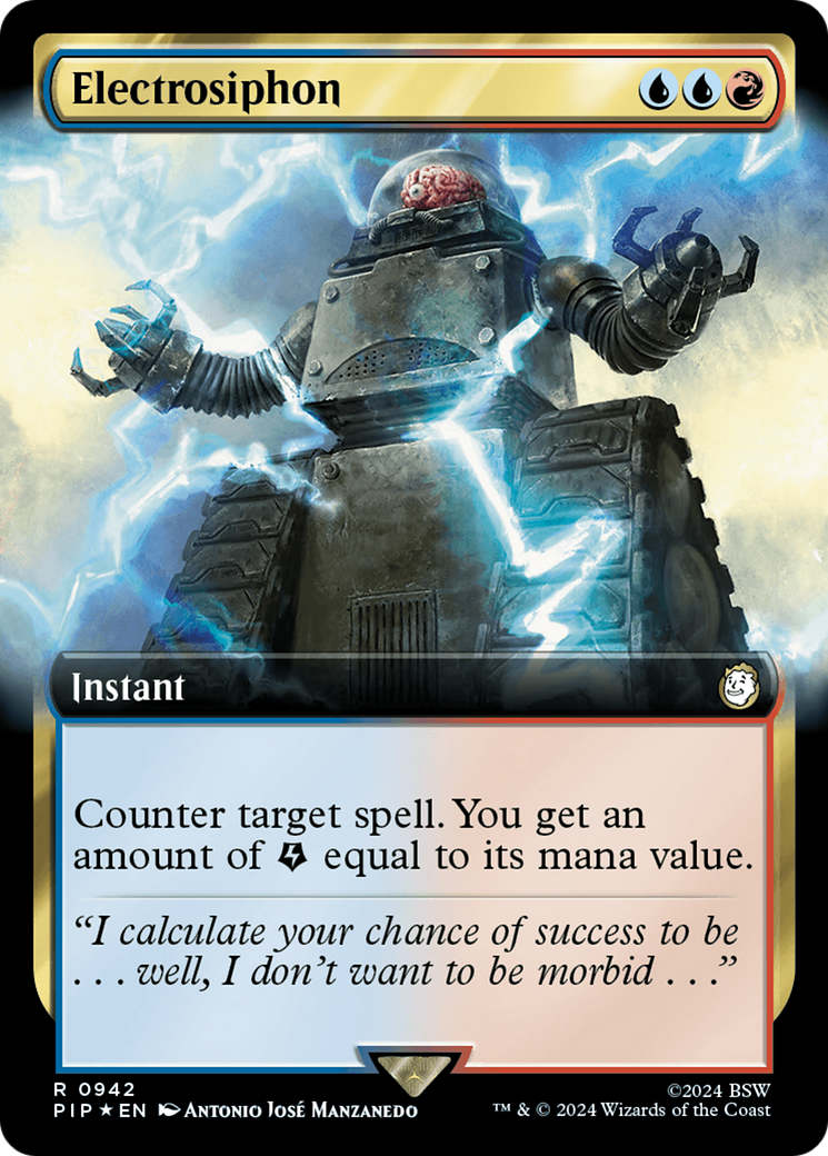 Electrosiphon (Extended Art) (Surge Foil) [Fallout] | The CG Realm