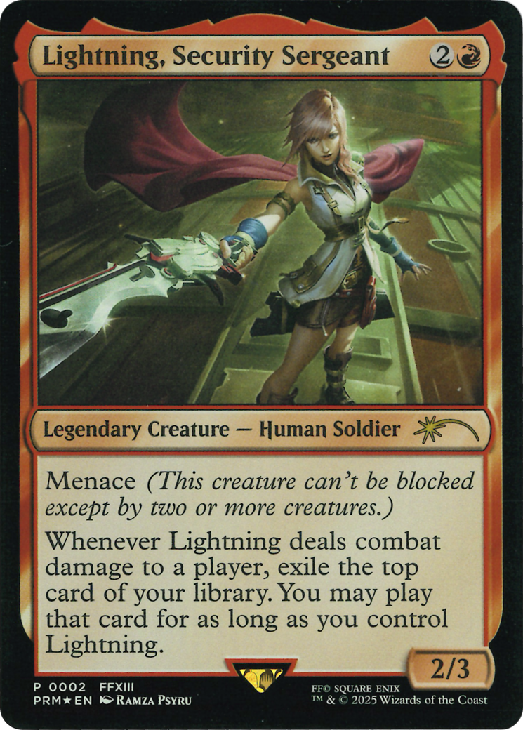 Lightning, Security Sergeant (Costco Bundle) [FINAL FANTASY Promos] | The CG Realm