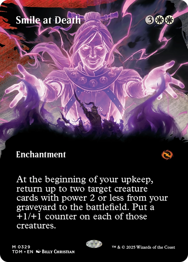 Smile at Death (Borderless) [Tarkir: Dragonstorm] | The CG Realm