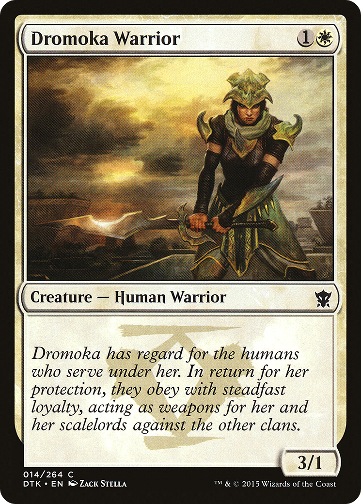 Dromoka Warrior (DTK-014) - Dragons of Tarkir