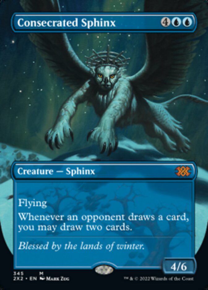 Consecrated Sphinx (Borderless Alternate Art) [Double Masters 2022] | The CG Realm
