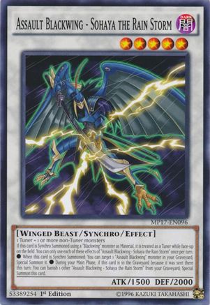 Assault Blackwing - Sohaya the Rain Storm (MP17-EN096) - 2017 Mega-Tins Mega Pack 1st Edition
