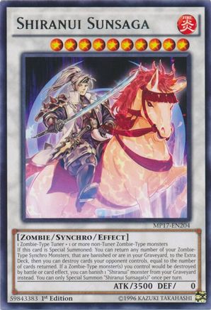 Shiranui Sunsaga (MP17-EN204) - 2017 Mega-Tins Mega Pack 1st Edition