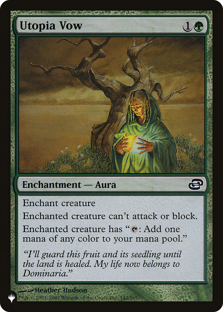 Utopia Vow (LIST-PLC-142) - The List