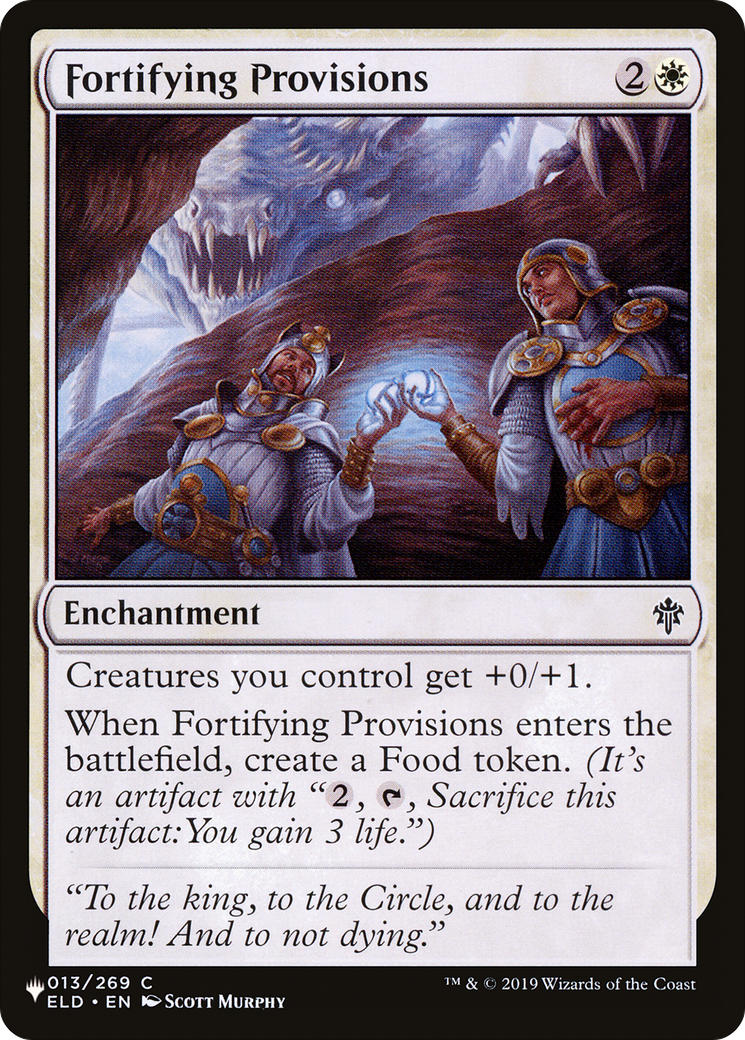 Fortifying Provisions [The List] | The CG Realm