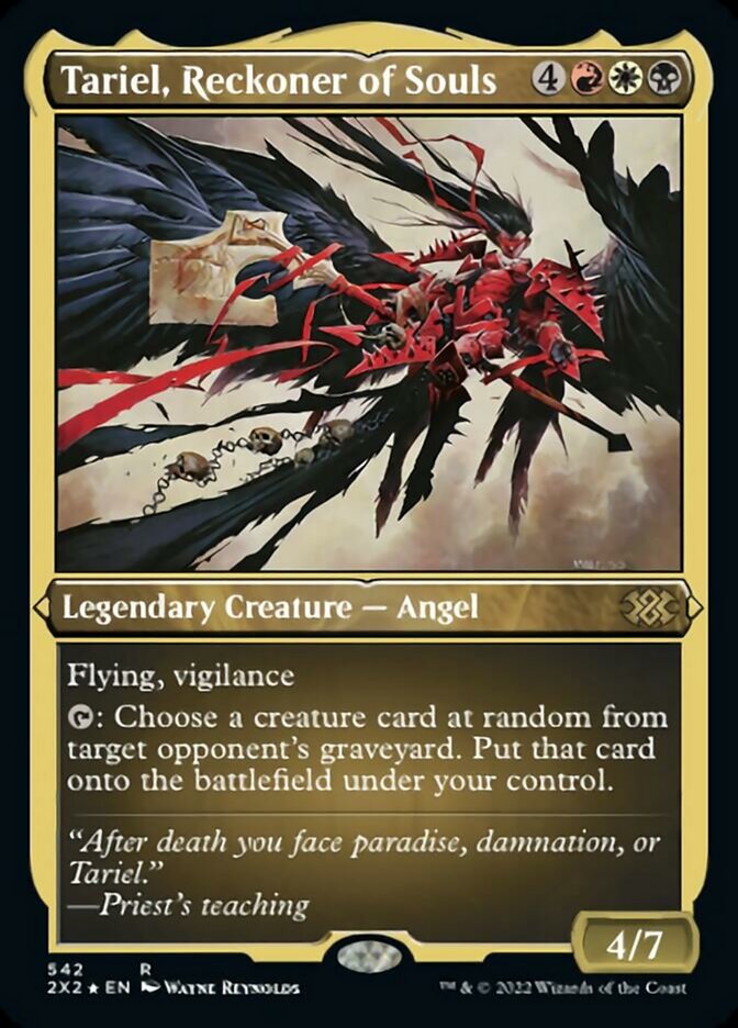 Tariel, Reckoner of Souls (Foil Etched) [Double Masters 2022] | The CG Realm