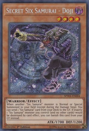 Secret Six Samurai - Doji (SPWA-EN004) - Spirit Warriors 1st Edition