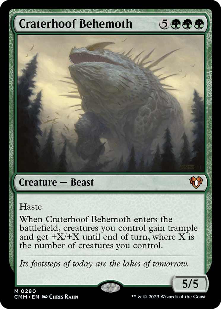 Craterhoof Behemoth [Commander Masters] | The CG Realm