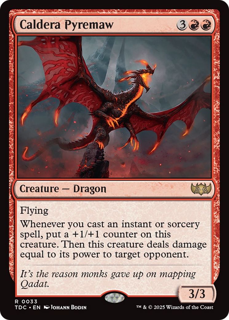 Caldera Pyremaw [Tarkir: Dragonstorm Commander] | The CG Realm
