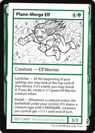 Plane-Merge Elf (2021 Edition) [Mystery Booster Playtest Cards] | The CG Realm