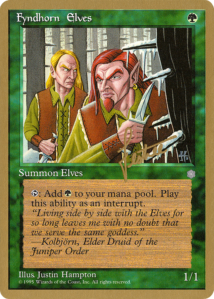 Fyndhorn Elves - 1996 Bertrand Lestree (ICE) (WCD-) - Pro Tour Collector Set