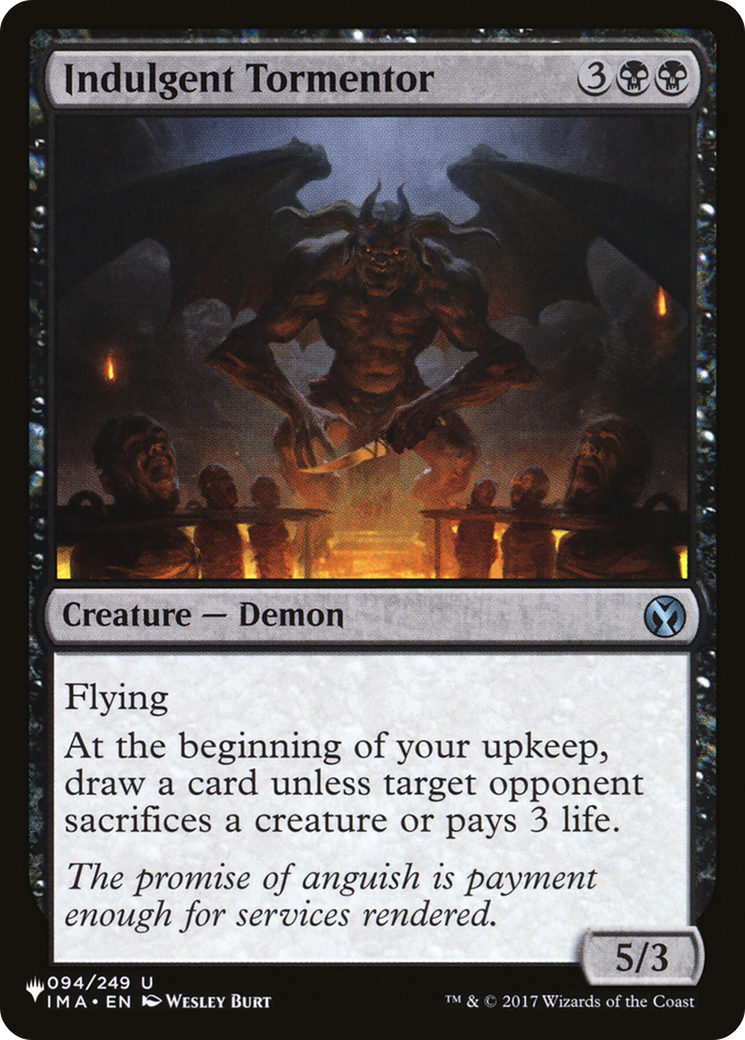 Indulgent Tormentor [The List] | The CG Realm