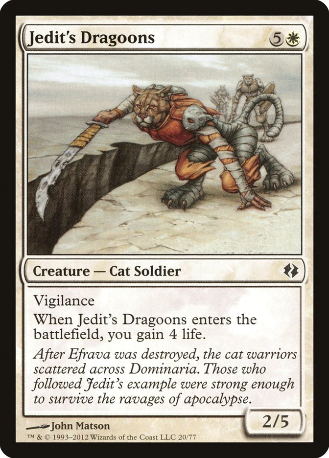 Jedit's Dragoons [Duel Decks: Venser vs. Koth] | The CG Realm