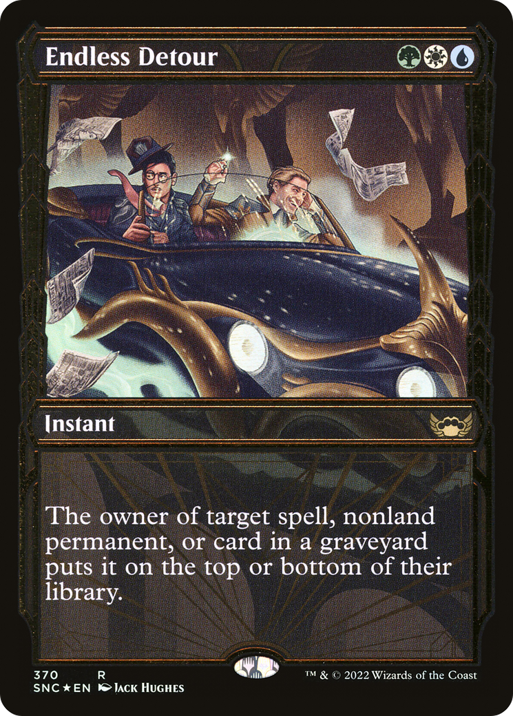 Endless Detour (Gilded Foil) (SNC-370) - Streets of New Capenna: (Showcase) Foil